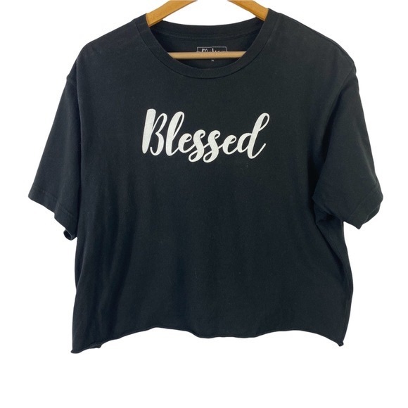 Miken Tops - ⭐️2/10⭐️ Blessed Semi-Cropped T-Shirt